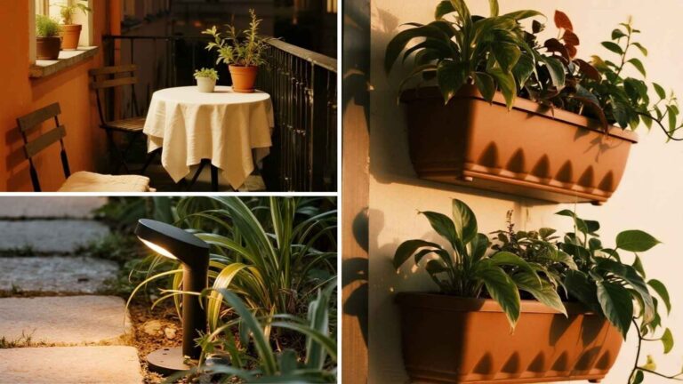 Zone Your Outdoors Like a Pro: Seating, Green Wall, and Glow in 60 Square Feet