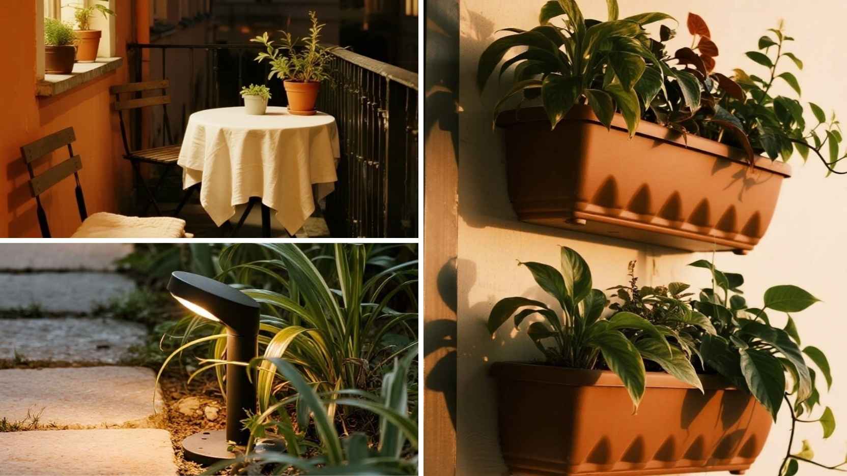 Zone Your Outdoors Like a Pro: Seating, Green Wall, and Glow in 60 Square Feet