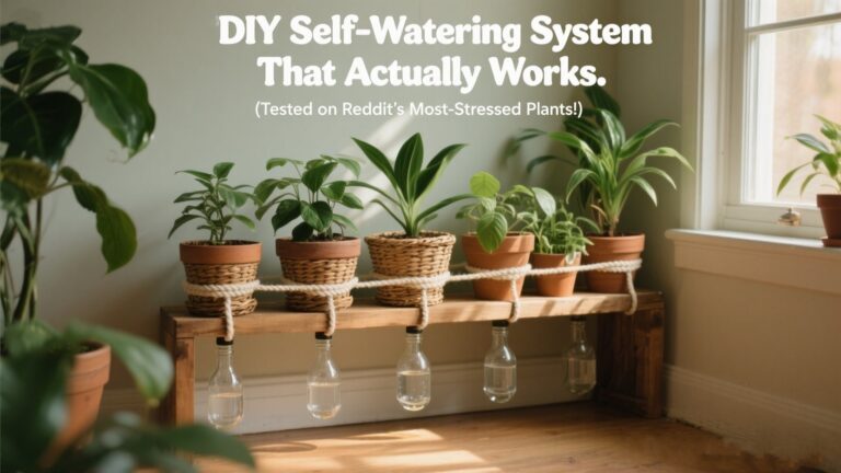 DIY Self-Watering System That Actually Works (Tested on Reddit’s Most-Stressed Plants!) 🪴💦
