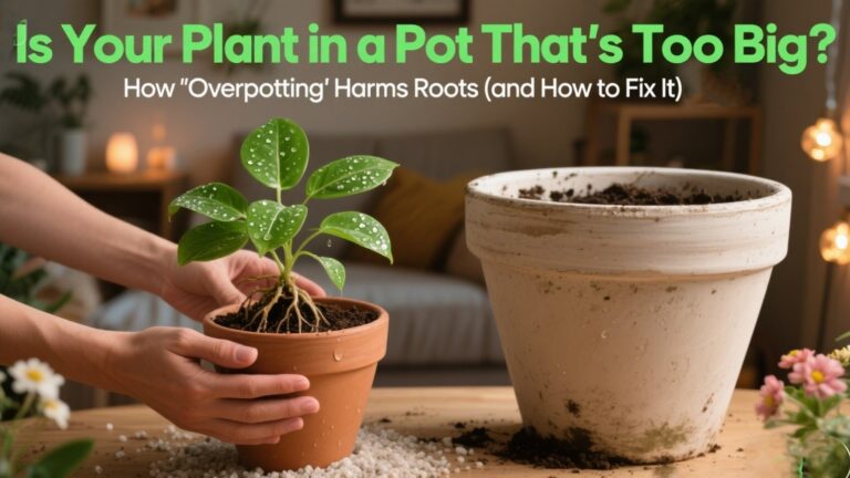 Is Your Plant in a Pot Thatโs Too Big? How โOverpottingโ Harms Roots (and How to Fix It) ๐ฑ๐ง
