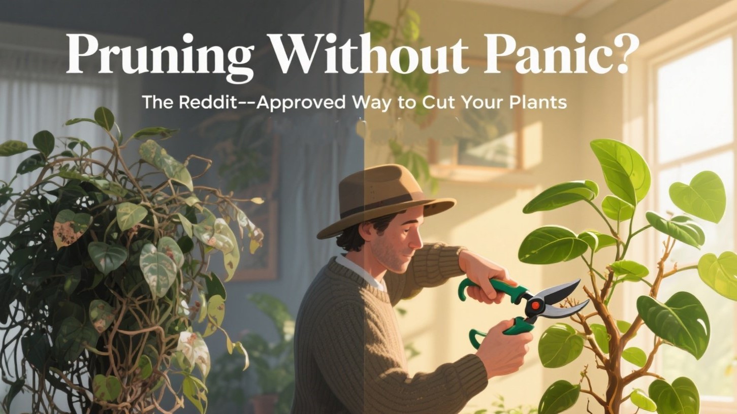 Pruning Without Panic: The Reddit-Approved Way to Cut Your Plants (and Help Them Thrive) 🌱🌸
