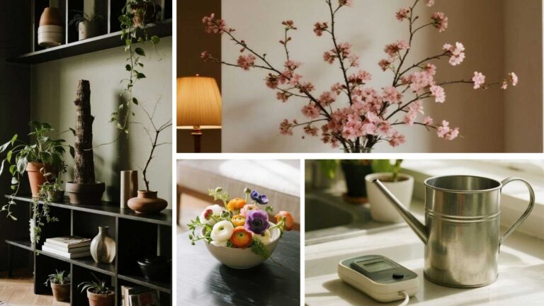 Green, Not Gray: Using Houseplants and Faux Florals to Signal Spring