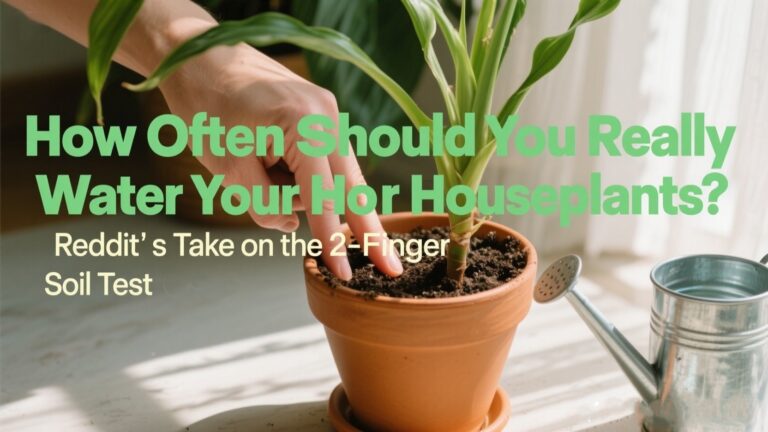 How Often Should You Really Water Your Houseplants? Reddit’s Take on the 2-Finger Soil Test 💧