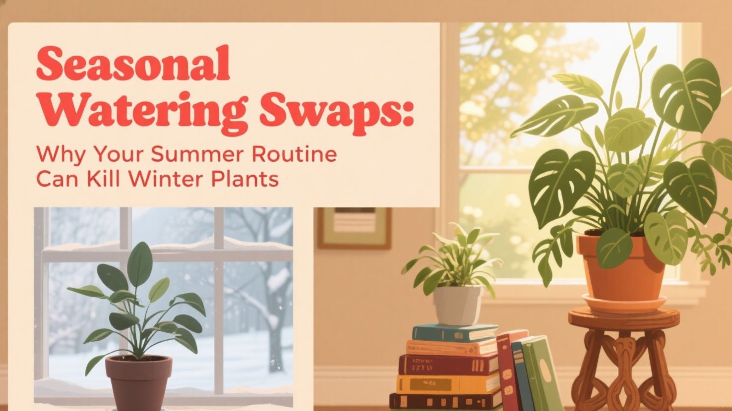Seasonal Watering Swaps: Why Your Summer Routine Can Kill Winter Plants ❄️☀️