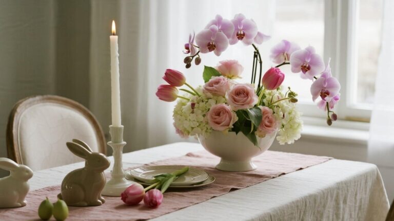 Pastel Power: Easter Centerpieces with Hydrangeas, Orchids, Roses & Tulips