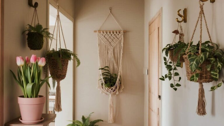 The Easter Entryway: One Statement Hanger, Three Ways (Tulips, Fern, or Trailing Ivy) π·πͺ΄πΏ
