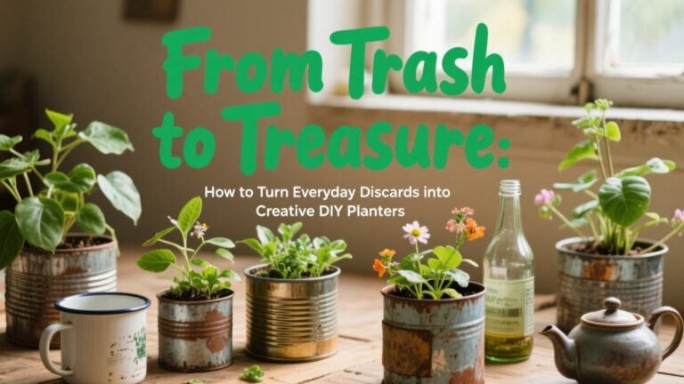 🌿 From Trash to Treasure: How to Turn Everyday Discards into Creative DIY Planters 🎨♻️
