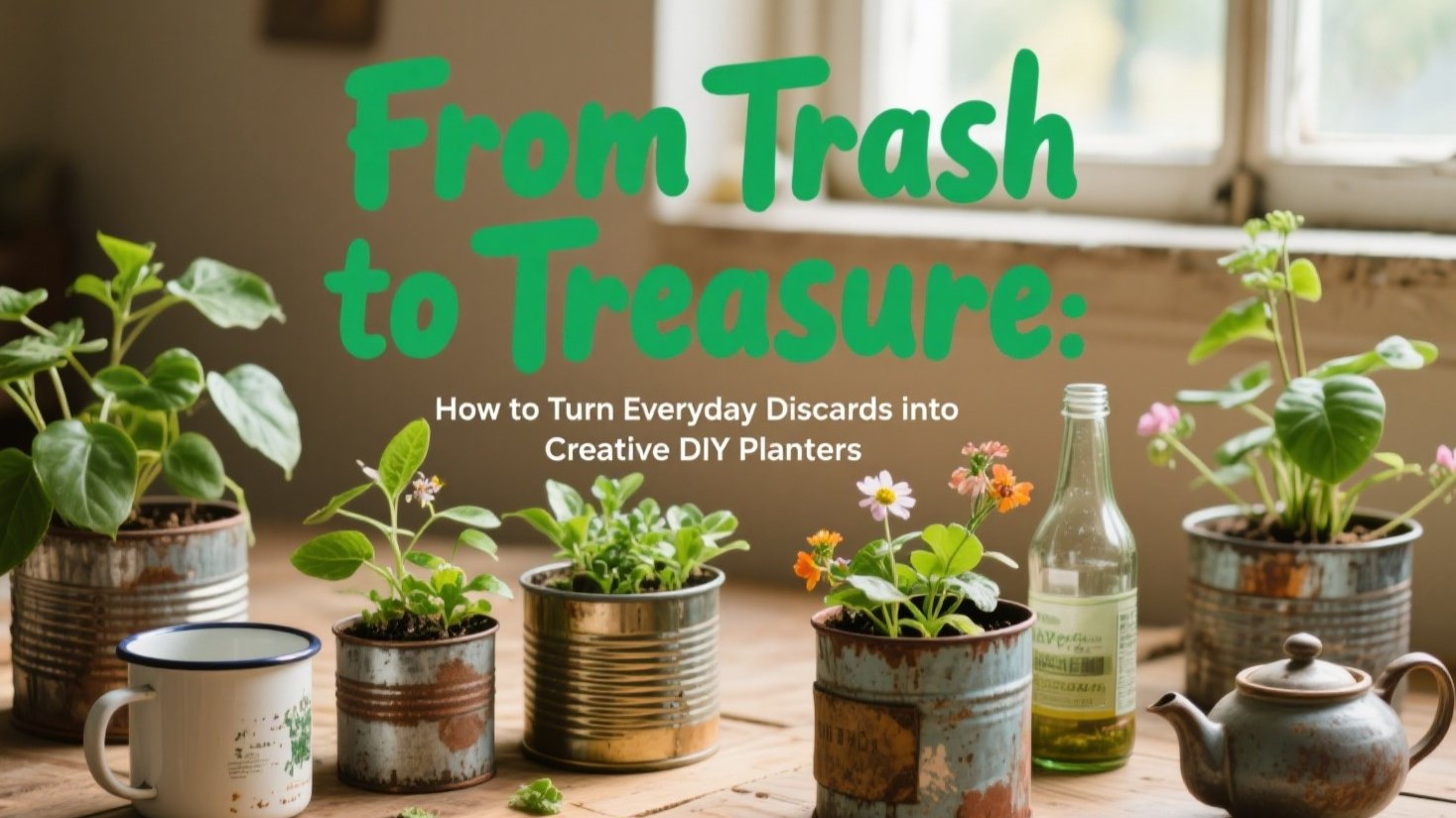 ๐ฟ From Trash to Treasure: How to Turn Everyday Discards into Creative DIY Planters ๐จโป๏ธ