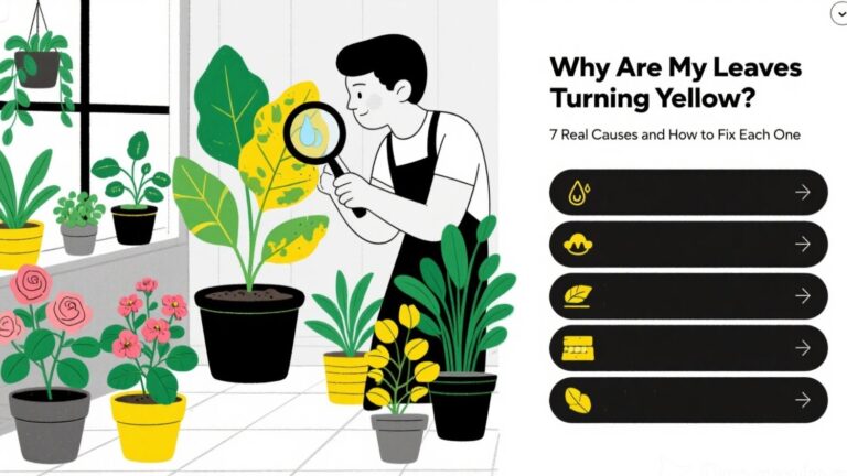 ππ΅οΈ Why Are My Leaves Turning Yellow? 7 Real Causes and How to Fix Each One