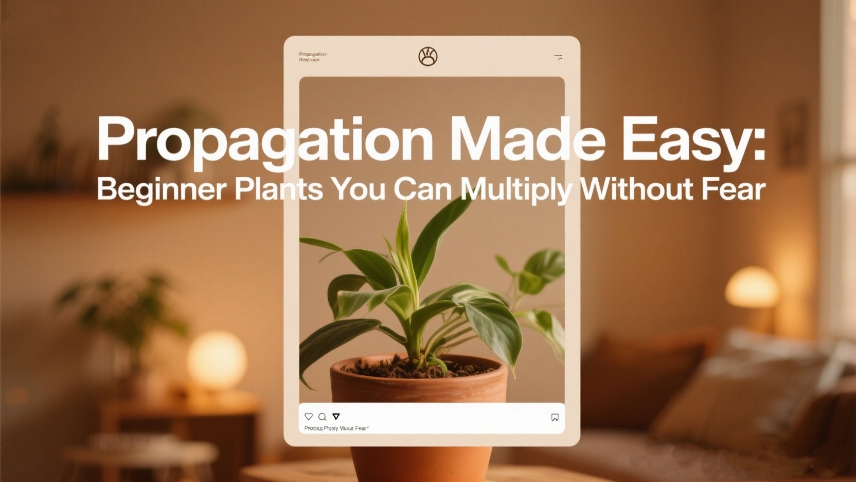 🌱✂️ Propagation Made Easy: Beginner Plants You Can Multiply Without Fear (and How to Keep Every Cutting Alive)