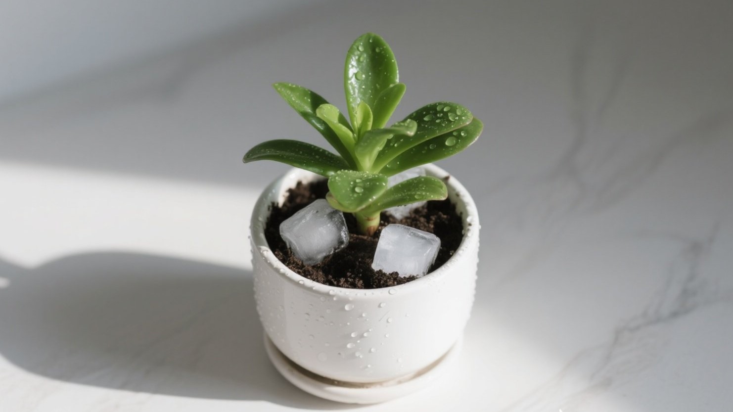 🌿 The Ice Cube Watering Trick: Genius or Gimmick? 🧊💧