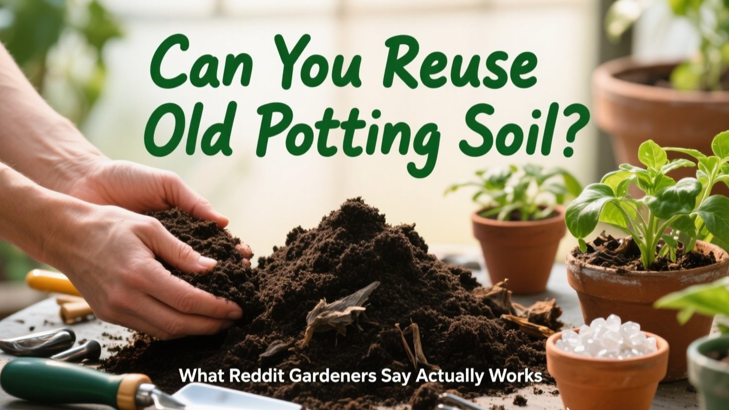 🔁🌿 Can You Reuse Old Potting Soil? What Reddit Gardeners Say Actually Works