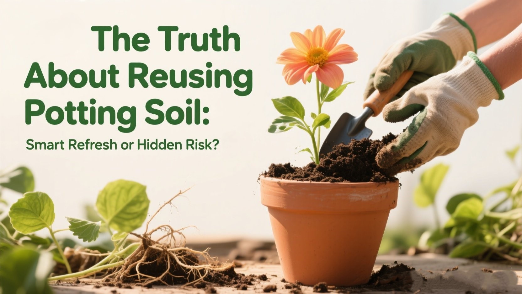 ♻️ The Truth About Reusing Old Potting Soil: Smart Refresh or Hidden Risk? 🌿