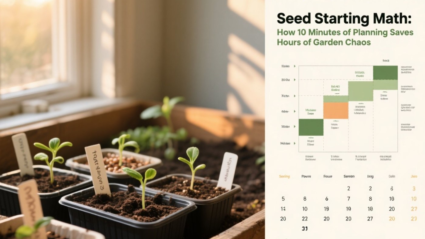 Seed Starting Math: How 10 Minutes of Planning Saves Hours of Garden Chaos 🌱