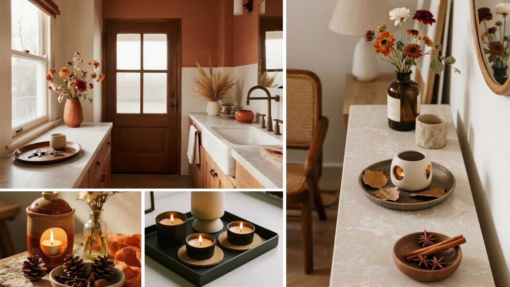 Scented meadows indoors: Creating dried flower and autumn leaf vignettes in small spaces