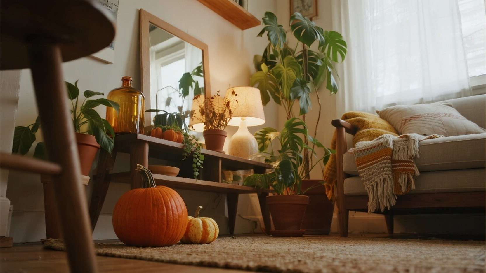 Autumn Harmony Indoors: Styling Warm-Toned Plant Corners Without Pushing ‘Hungry’ Growth 🍂🏡