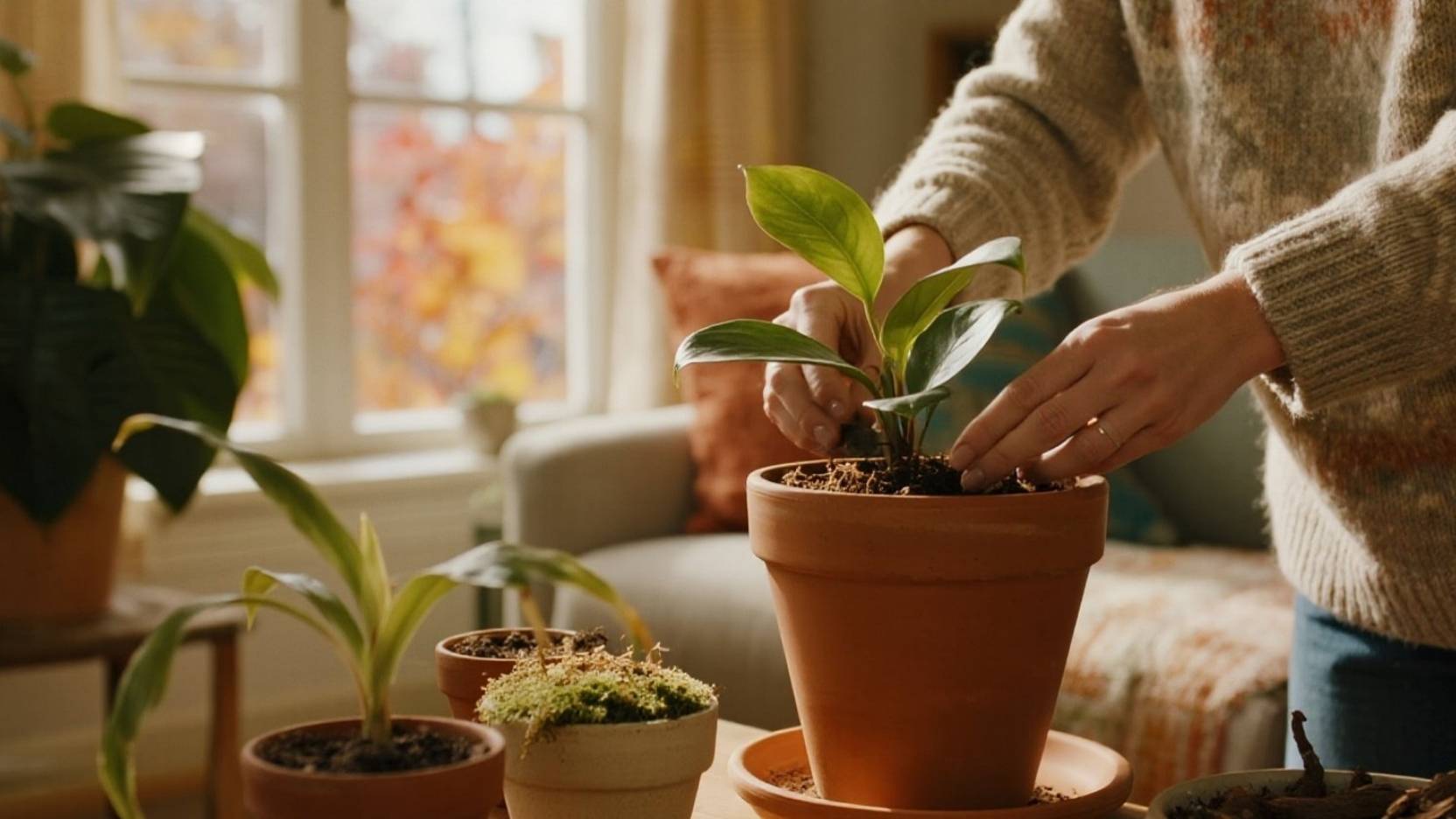 Should You Repot in Sweater Weather? A Gentle Fall Guide to Refreshing Your Houseplants 🍂