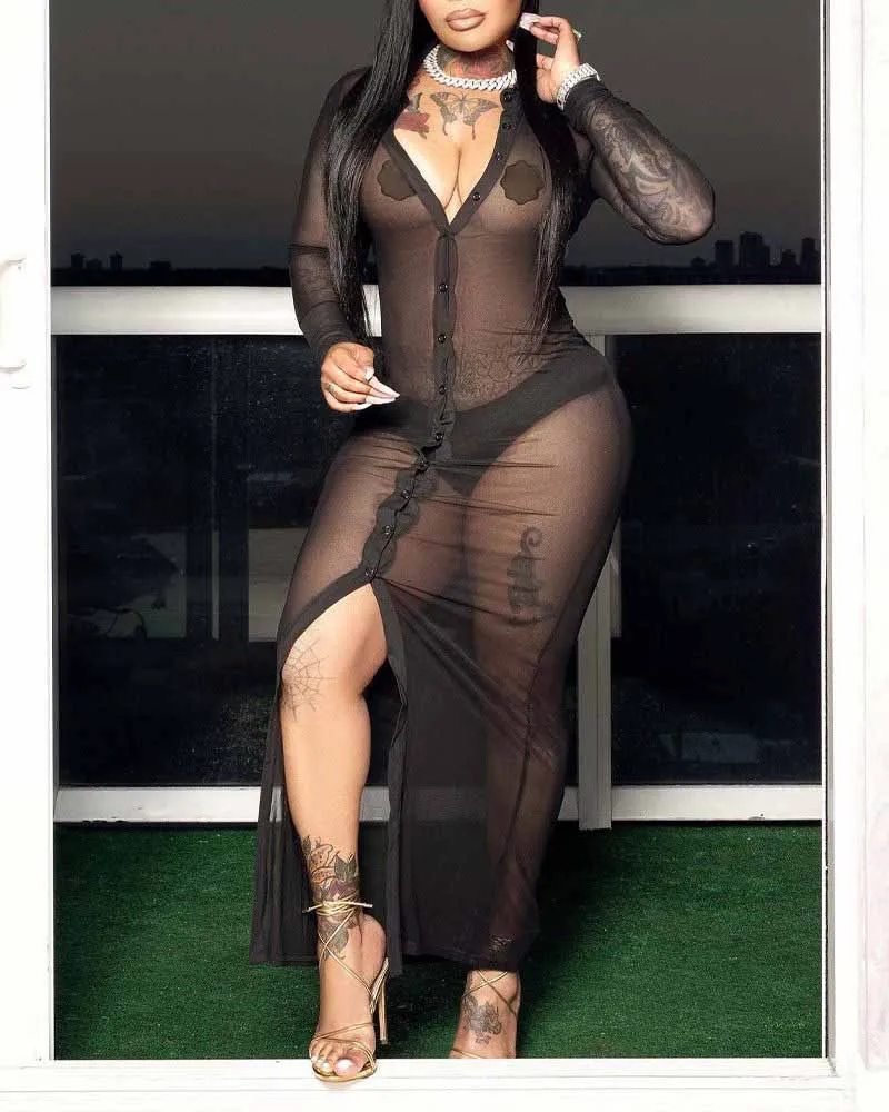 Lila Moss' Sheer Gown