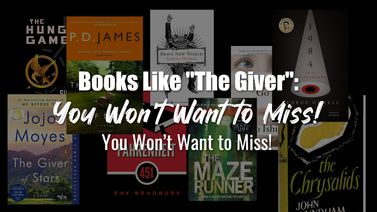 🌟 Books Like “The Giver”: Thought-Provoking Dystopian Novels You Won’t Want to Miss!