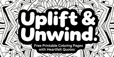 🌈Uplift & Unwind: Free Printable Coloring Pages with Heartfelt Quotes 🎨💬 Thumbnail