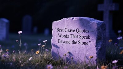🕊 Best Grave Quotes — Words That Speak Beyond the Stone Thumbnail