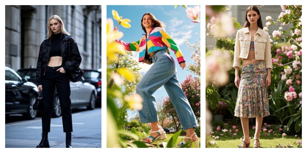10 Trendy Spring Looks with Women's Cropped Jackets