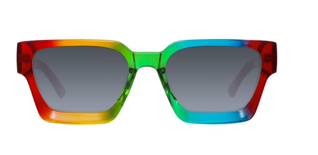 Rectangular frames sunglasses for round face
