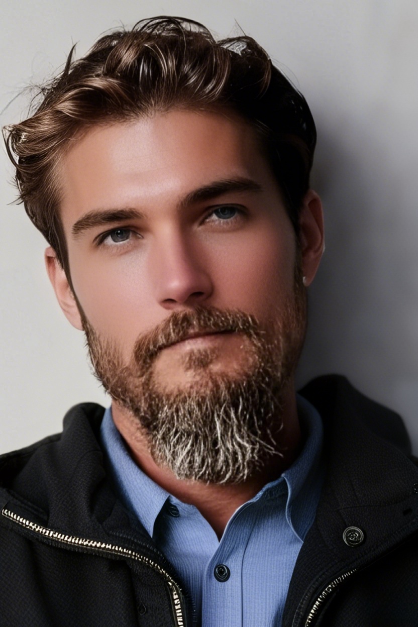 Comparison of a short goatee and a long beard