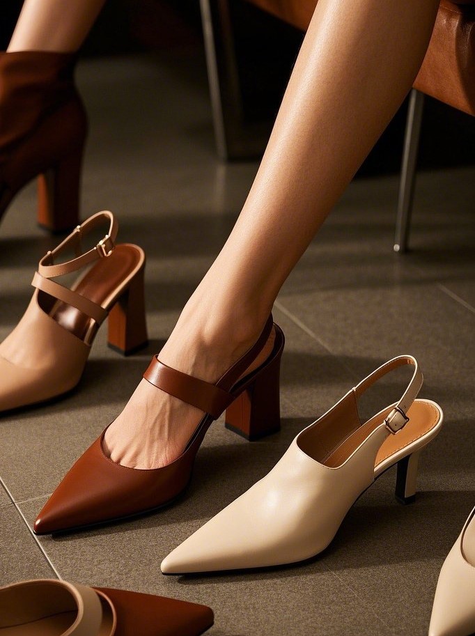 Pointed-Toe Shoes & Nude Footwear
