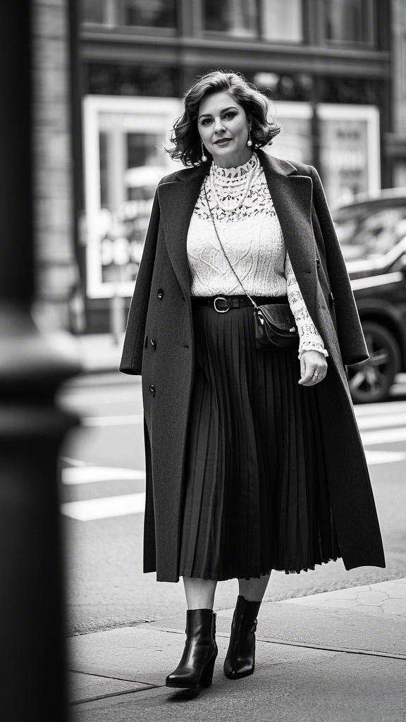 Chic Monochrome Elegance for a Crisp Spring Day