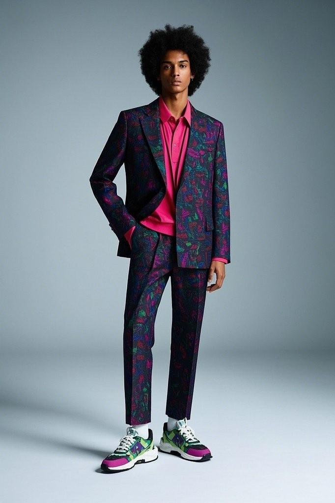 Bold and Trendy Suits + Statement Sneakers