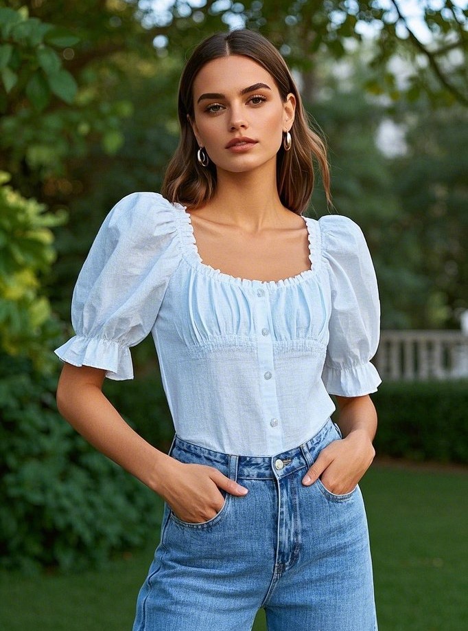 5. Feminine Blouses with Statement Sleeves