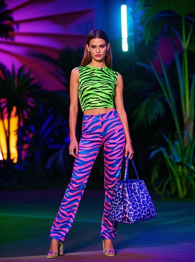 5. Neon Jungle: Animal Prints in Electric Colors