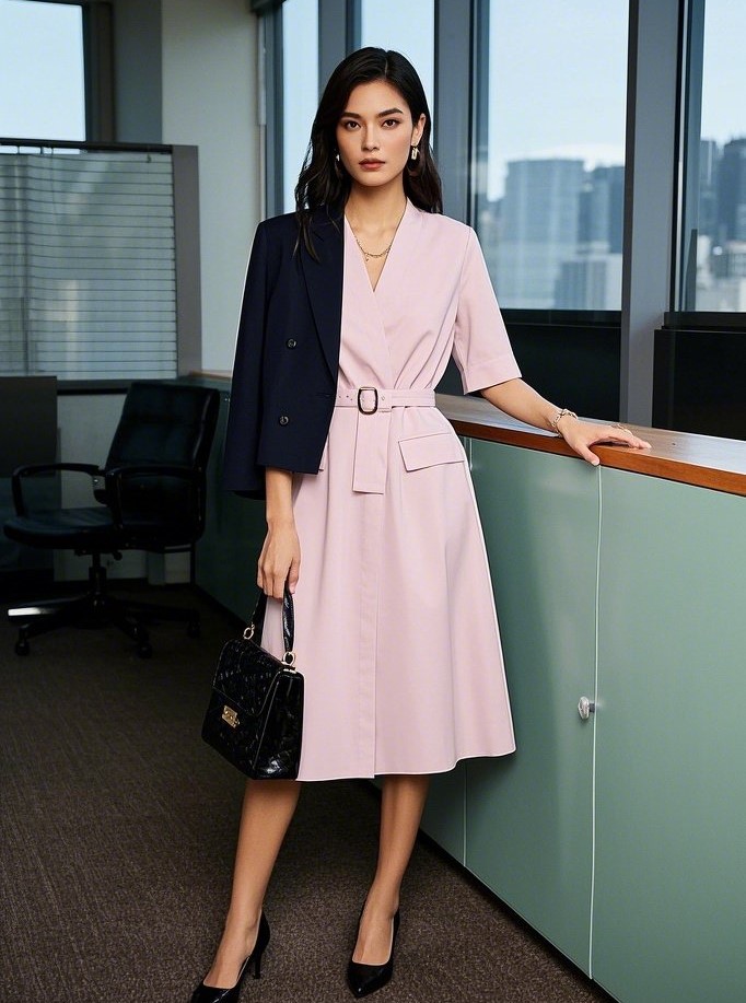 3. Office-Ready: Sleek Meets Seasonal