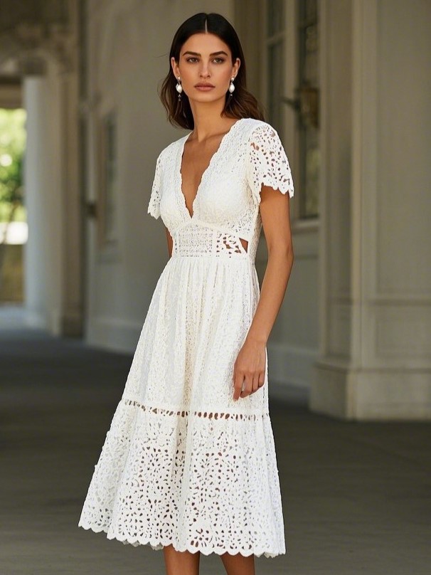 8. The Eyelet Lace Dress