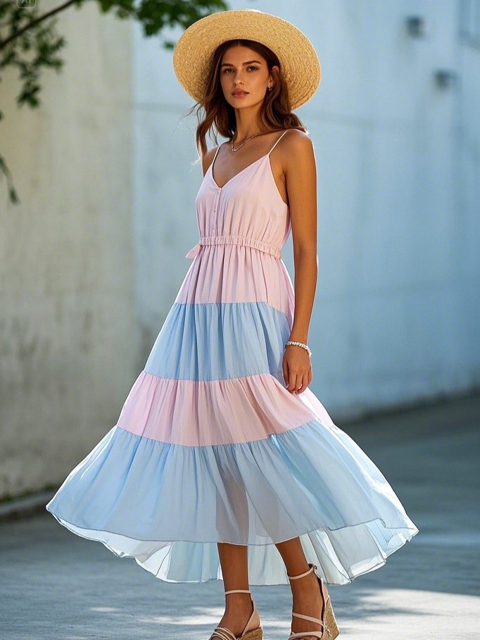 2. The Flowy Tiered Maxi