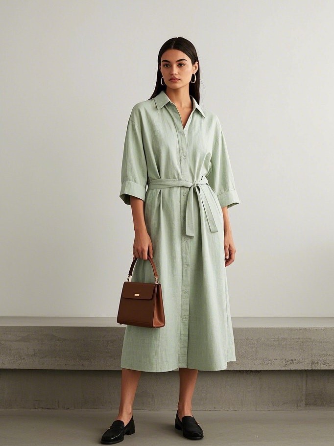 3. The Linen Shirt Dress