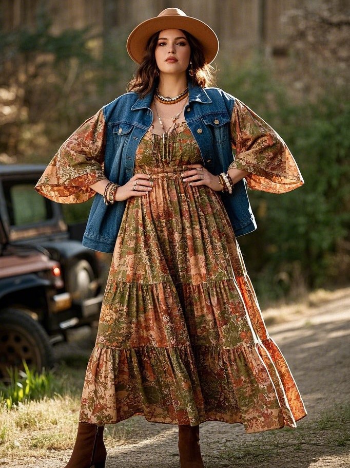 1. The Flowy Maxi Dress: A Boho Staple