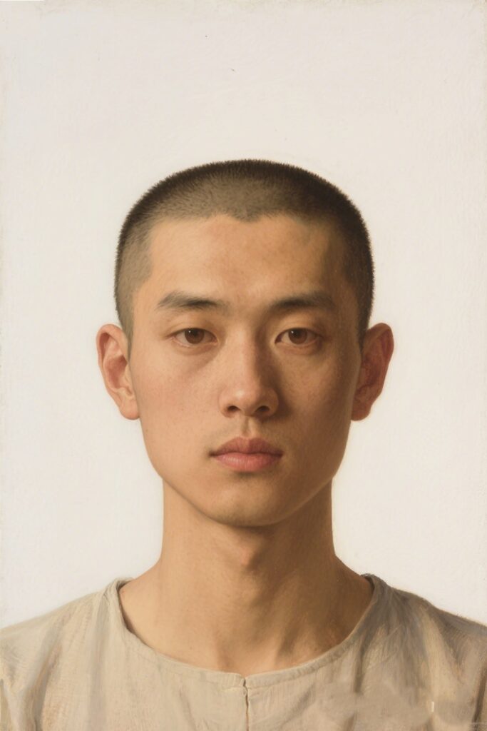 🔲 1. Square Face Shape: Buzz Cut Royalty