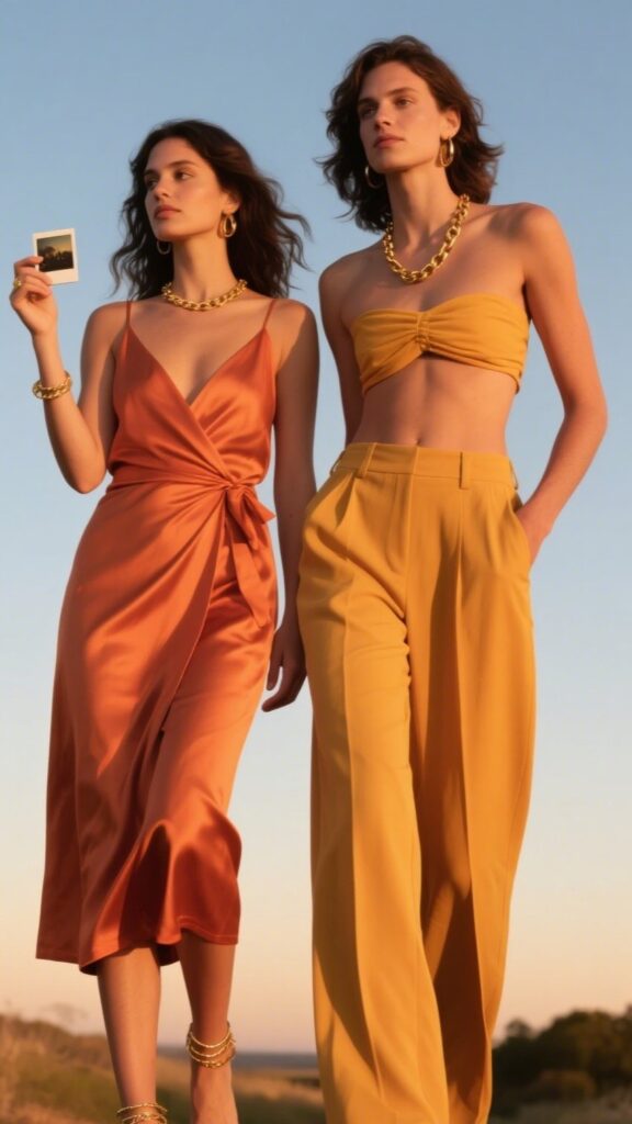 🌅 5. Sunset Glow Sets (Golden Hour Strolls)