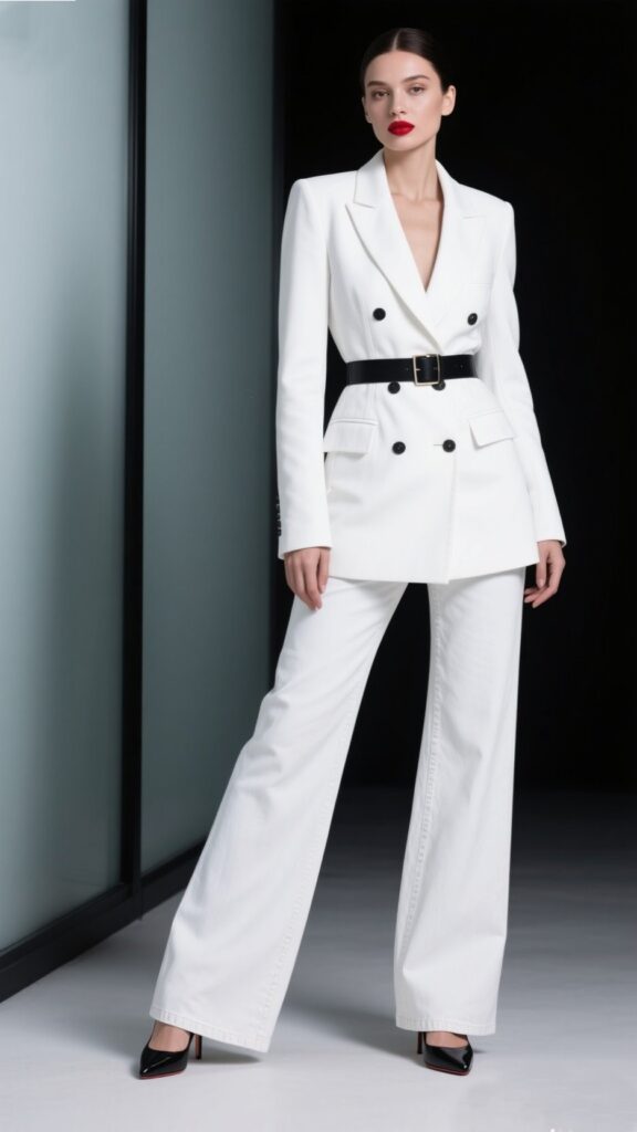 4. Monochrome Denim Suiting ⚫⚪