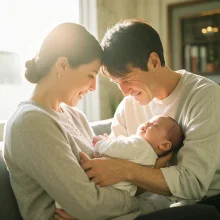 Portrait of intended parents Sarah and Michael, hopeful parents through surrogacy in Houston, TX.