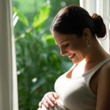 Portrait of surrogate mother Emily, a dedicated surrogate in Houston, TX.