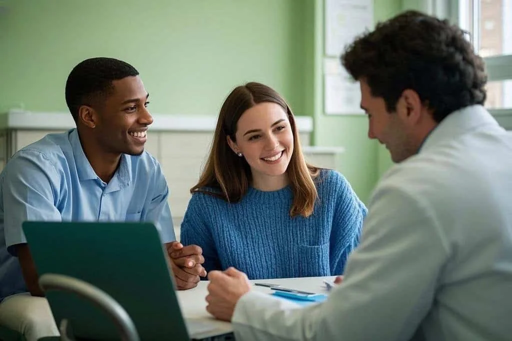 Intended Parents Discussing Surrogacy Plans with Clinic Team – Houston Surrogacy Support