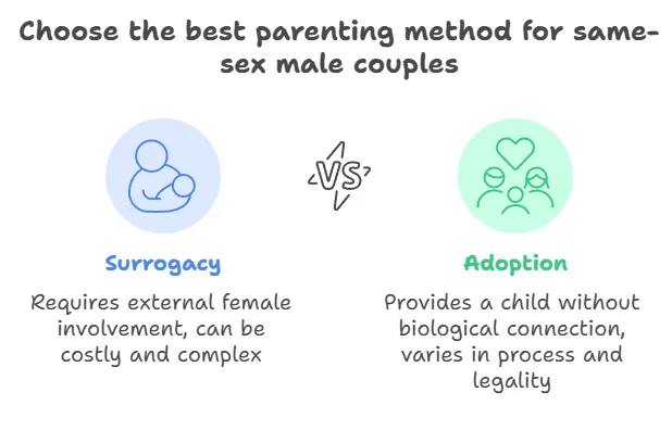 Choose the best parenting method for same-sex male couples