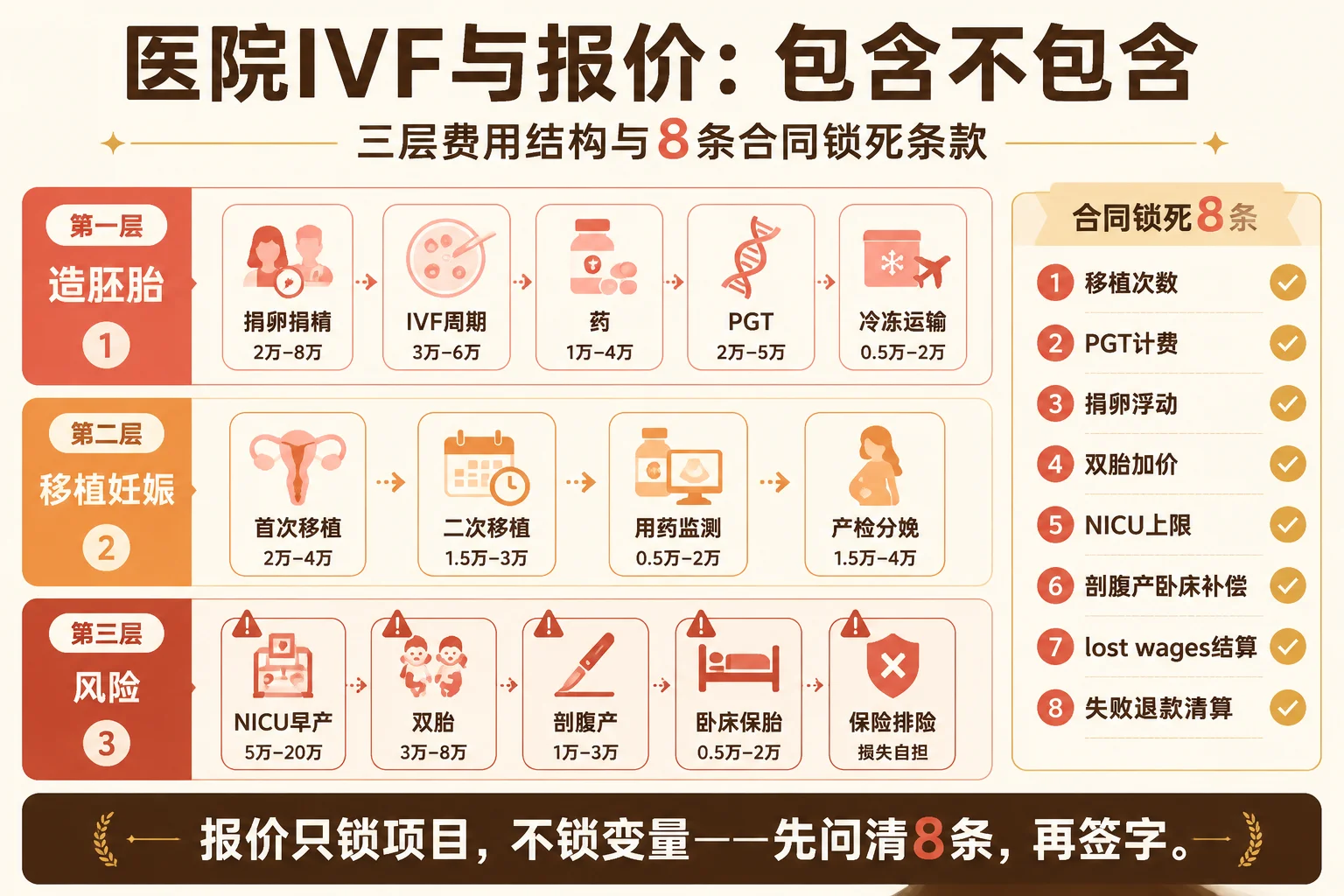 医院IVF与报价包含不包含