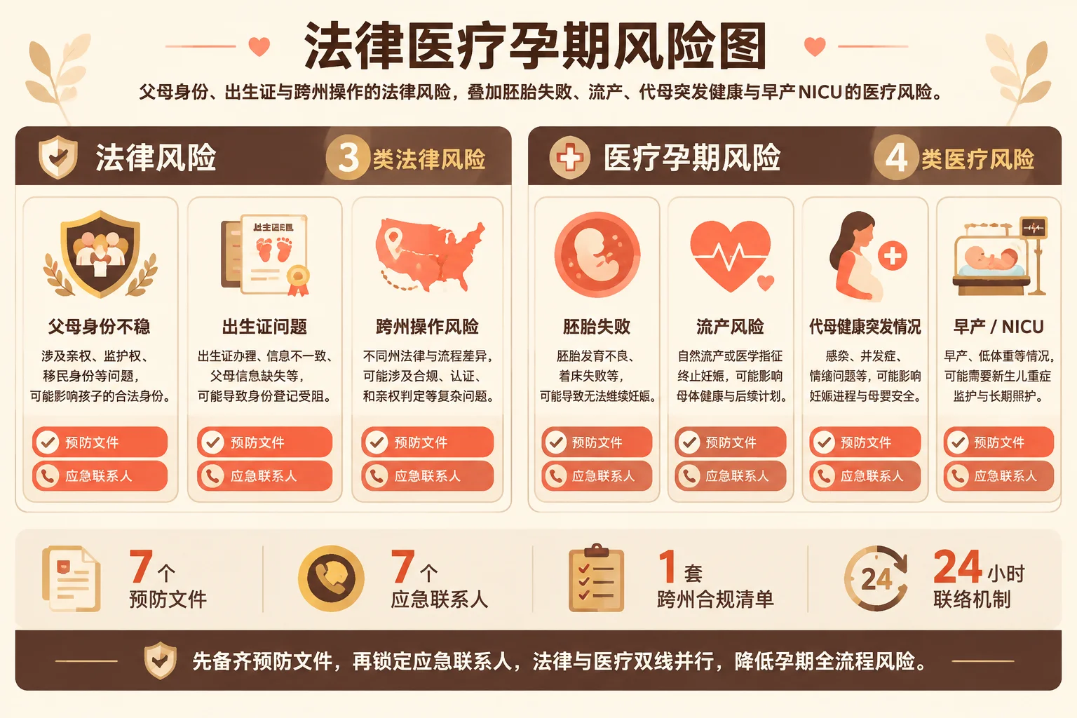 法律医疗孕期风险信息图