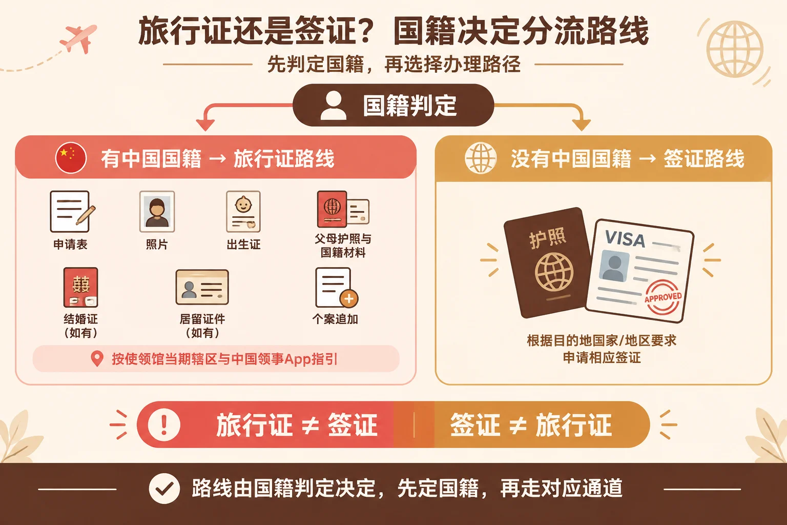 旅行证还是签证分流