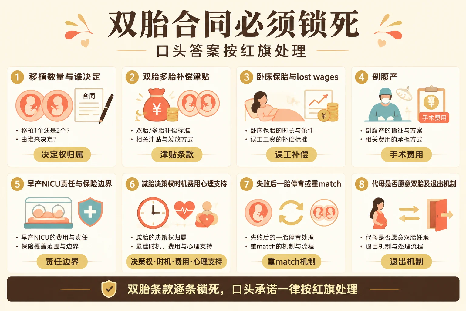 双胎合同锁死条款信息图