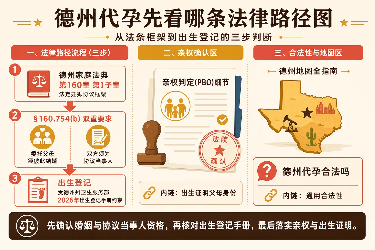 德州代孕先看哪条法律路径信息图